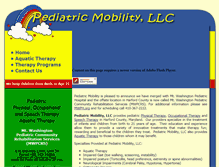Tablet Screenshot of pediatricmobility.com